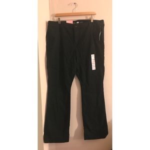 NWT BLACK KHAKI BOOTCUT PANTS